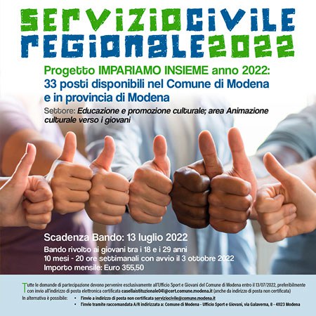 Servizio civile regionale 2022